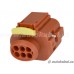 Těleso konektoru TE MPT 6F - 6pin hnědý